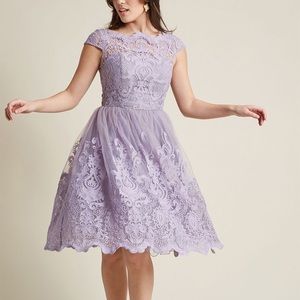 Prom Dress, Lace Dress, Lilac size 12